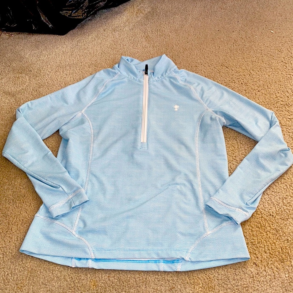 Peter Millar Sky Blue Quarter-Zip Pullover